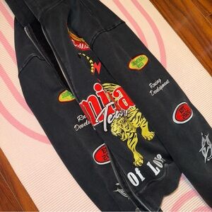 PacSun Black Oversize Graphic Sweater